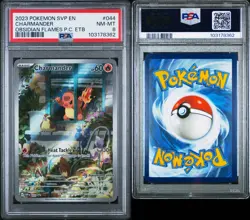 2023 POKEMON OBSIDIAN FLAMES POKEMON CENTER ETB PROMO SVP #044 CHARMANDER PSA 8 - Image 1