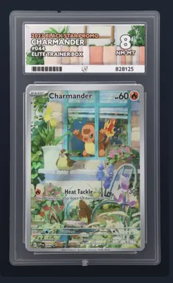 Charmander 044 Obsidian Flames Elite Black Star Promo ACE 8 Graded Pokemon Card - Image 1
