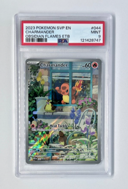 PSA 9 Charmander 044 Obsidian Flames ETB Promo Pokemon 2023 SVP en - Image 1