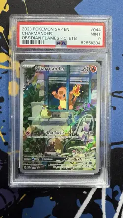 Obsidian Flames Charmander Pokemon Center ETB Promo SVP 044 PSA 9 Mint - Image 1