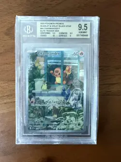 BGS 9.5 Charmander 044 Pokemon Obsidian Flames ETB Promo Illustration Rare - Image 1