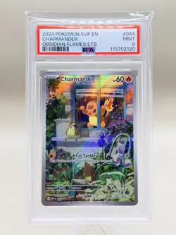2023 POKEMON SVP OBSIDIAN FLAMES ETB PROMO #044 CHARMANDER PSA 9 - Image 1