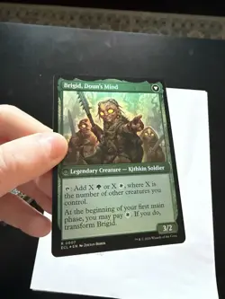 MTG Brigid, Clachan’s Heart Borderless Foil Lorwyn Eclipsed Near Mint - Image 1