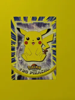PIKACHU POKEMON 1999 TOPPS TV ANIMATION EDITION #25 BLUE LABEL MINT - Image 1