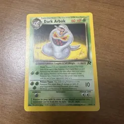 Pokemon TCG Dark Arbok [W Stamped] 19/82 Wotc Promo Stamped Regular 60 HP Card - Image 1