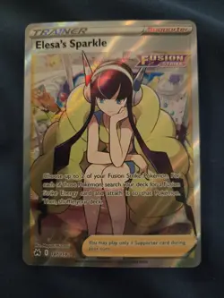 Pokemon Elesa's Sparkle 147/159 Crown Zenith Ultra Rare Full Art Holo NM - Image 1