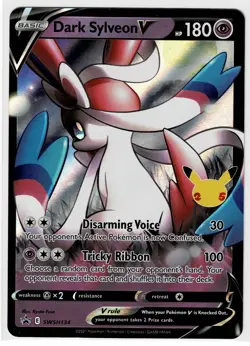 Dark Sylveon V SWSH134 Pokemon Sword & Shield Celebrations Black Star Promo MP+ - Image 1