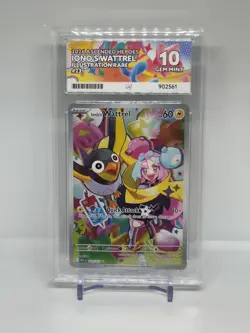 Ace 10 Pokemon TCG Ionos Wattrel 231/217 Ascended Hero’s Illustration Rare - Image 1