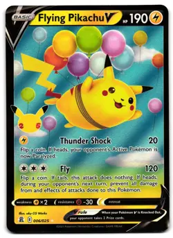 Flying Pikachu V 006/025 - 🌊 Celebrations V Rare Pokemon TCG Holo 🖤 - LP - Image 1