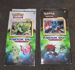 Pokemon TCG 2017 Knock Out Collection Lucario And Tyranitar Box Combo Sealed - Image 1