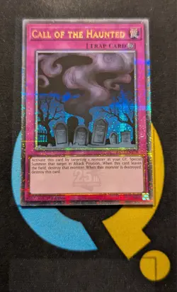 RA03-EN108 Call of the Haunted Quarter Century Secret Rare 1st Edition YuGiOh - Image 1