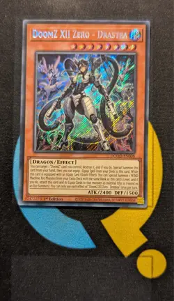 DOOD-EN008 Doom XII Zero - Drastea Secret Rare 1st Edition YuGiOh Card - Image 1
