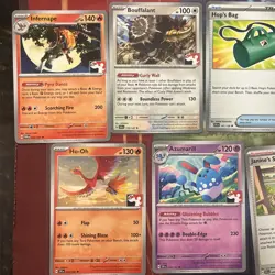 Lot Of 11 PRIZE PACK STAMPED Pokemon Cards NM (Ho-Oh, Snorlax Infernape&more) - Image 2