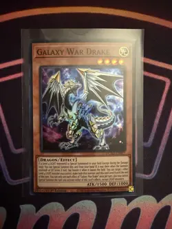 Yugioh! Galaxy War Drake - DUAD-EN097 - Super Rare - 1st Edition Near Mint, Engl - Image 1