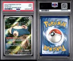 2023 POKEMON SVP EN-SV BLACK STAR PROMO 151 ELITE TRAINER BOX #051 SNORLAX PSA 9 - Image 3