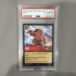 2023 Disney Lorcana EN 1 First Chapter MAUI Hero To All #114/201 Rare PSA 10 GEM - Image 1
