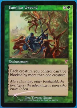 Familiar Ground FOIL 7th Edition PLD Green Uncommon CARD (483795) ABUGames - Image 1