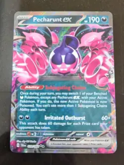 🔥 Pokemon SV Shrouded Fable Pecharunt ex 39 Double Rare card NM 039/064 - Image 1
