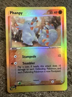 Pokemon Card - Phanpy Ruby and Sapphire 62/109 Reverse Holo NM - Image 1