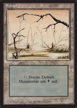 Swamp (DE, #299) Foreign Black Border German LP MTG - Image 1