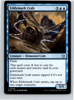 Magic the Gathering Eddymurk Crab Bloomburrow MTG Free Shipping! - Image 1