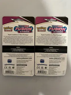Pokemon TCG FUSION STRIKE BLITZLE & TEPIG Checklane Sealed Booster Packs Both - Image 3