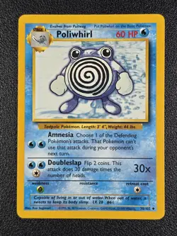 Poliwhirl Pokemon Base Set #038/102 - LP - Image 1