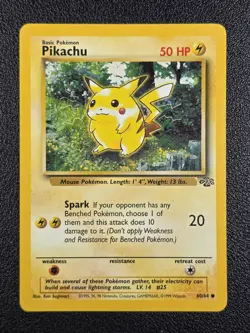 Pikachu Pokemon Jungle #60/64 - LP - Image 1