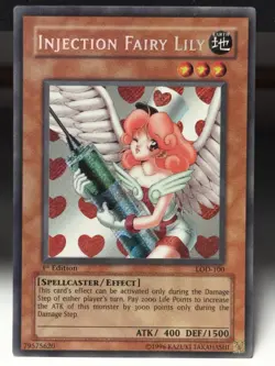 Injection Fairy Lily LOD-100 Legacy of Darkness 1st Edition Secret Rare #13 - Image 1