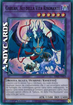 GARURA, ALI DELLA VITA RISONANTE • Super R SP • RA02 IT024 • 1Ed • Yugioh! - Image 1
