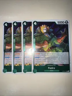 One Piece Card Game Pedro OP08-030 English X4 Playset TCG CCG - Image 1