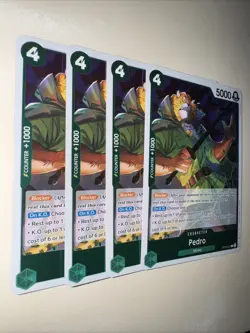 One Piece Card Game Pedro OP08-030 English X4 Playset TCG CCG - Image 2