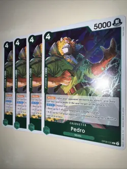 One Piece Card Game Pedro OP08-030 English X4 Playset TCG CCG - Image 3