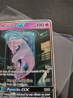 Pokemon Mewtwo GX Shining Legends Card 78/73 Full Art Shiny Holo Secret Rare - Image 3