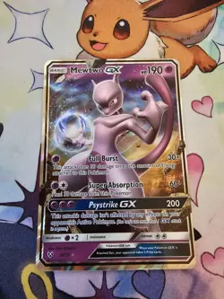 Pokemon Card Mewtwo GX 39/73 Shining Legends Ultra Rare Holo EX 2017 NM - Image 1