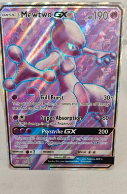 Mewtwo GX 72/73 Shining Legends Ultra Rare Full Art NM 2017 Pokemon Card (Har) - Image 3