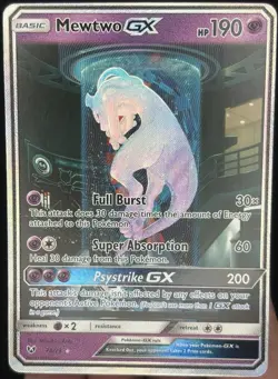 Mewtwo GX Shining Legends 78/73 Holo Secret Rare LP Pokemon Card - Image 1