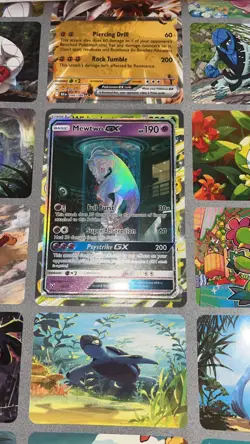 Mewtwo GX 78/73 Shining Legends Secret Rare Holo Pokemon Card lightly played - Image 3