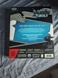 Pokemon TCG - Scarlet and Voilet Black Bolt Binder Collection - Brand New Sealed - Image 2