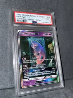 PSA 9 Mewtwo GX 78/73 SECRET RARE Mewtube SM Shining Legends Pokemon Card MINT - Image 4