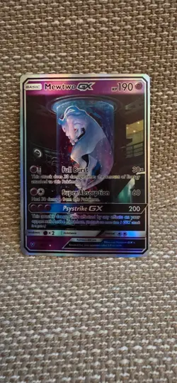 Mewtwo GX 78/73 Shining Legends Alternate Art Secret Rare Pokemon Card - Image 2
