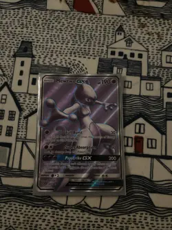 Pokemon Mewtwo GX TCG Full Art Rare Card 72/73 Sun Moon Shining Legends - Image 1
