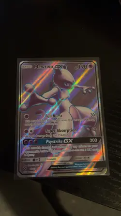 Pokemon Mewtwo GX TCG Card 72/73 Light Played Condition Shining Legends - Image 1