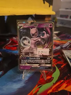 Pokemon Mewtwo GX TCG Shining Legends Holo Ultra Rare Card 39/73 NM Condition - Image 1