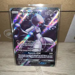 Pokemon Mewtwo GX Full Art Holo TCG Card Shining Legends 72/73 - Image 1