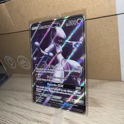 Pokemon Mewtwo GX Full Art Holo TCG Card Shining Legends 72/73 - Image 3