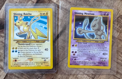 Pokemon Shining Raichu and Mewtwo Holo Card Neo Destiny 111/105 and 109/105!!! - Image 1