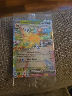 Pokemon TCG Leafeon EX Prismatic Evolutions Stamp 006/131 SEALED Stamped - Image 1