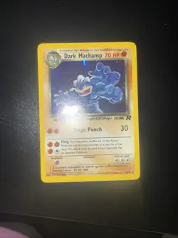 Dark Machamp Pokemon Card 10/82 Team Rocket Holo - Image 1