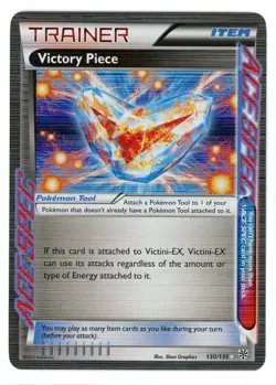 Victory Piece Holo 130/135 Plasma Storm Pokemon Card - Image 1